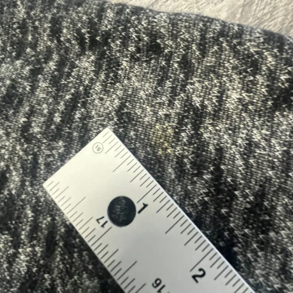 Free People Two Toned Black Gray Women S Grunge Hooded Knit Denim Trucker Jacket - Picture 3 of 9